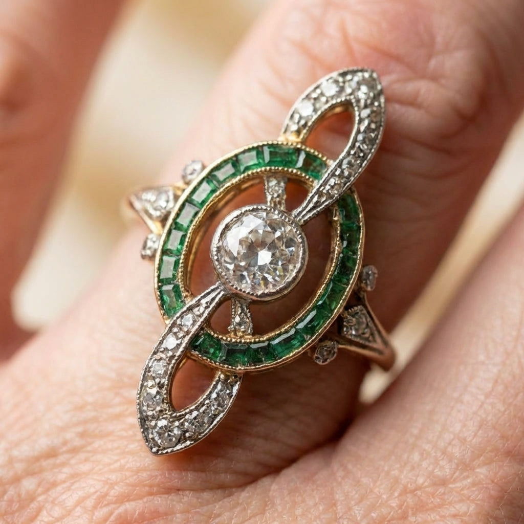 Emerald Diamond Ring
