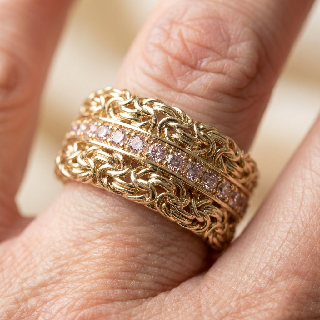 Filigree Zircon Ring