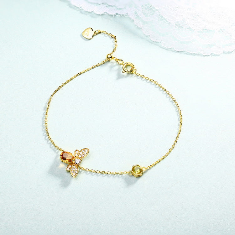 Elegant Gold Bee Bracelet