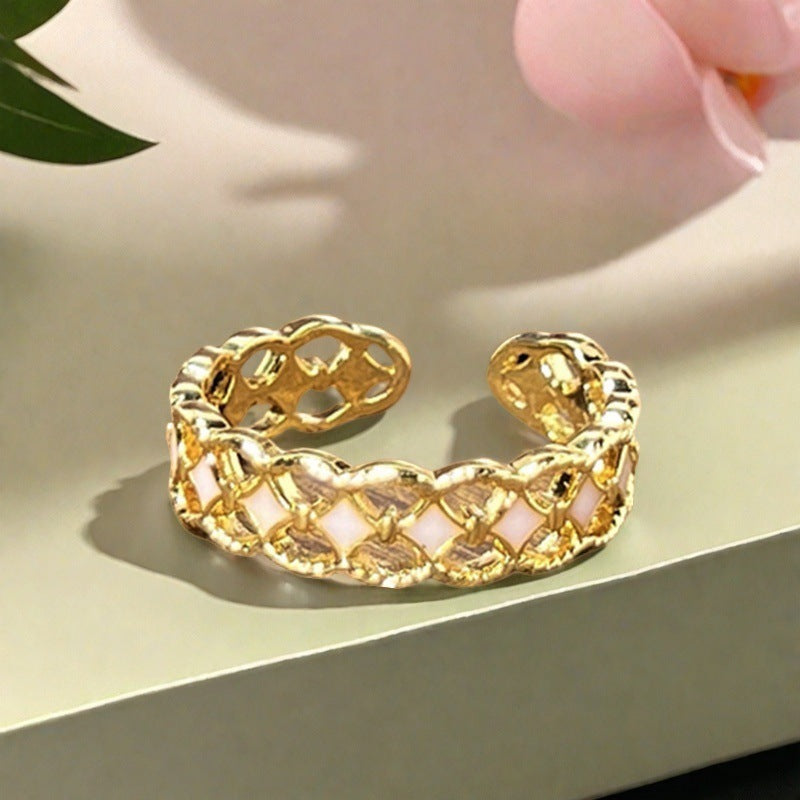 Elegant Gold Cuff Ring