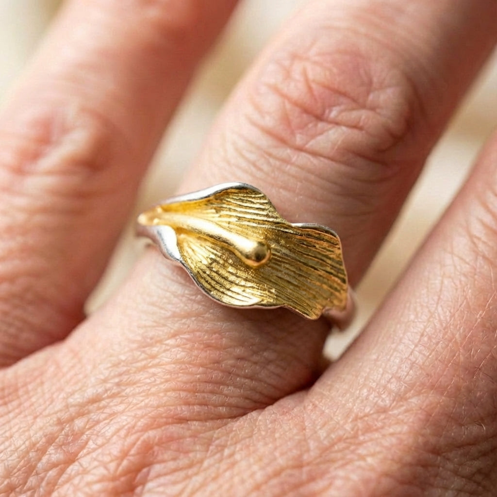 Gold Lotus Ring