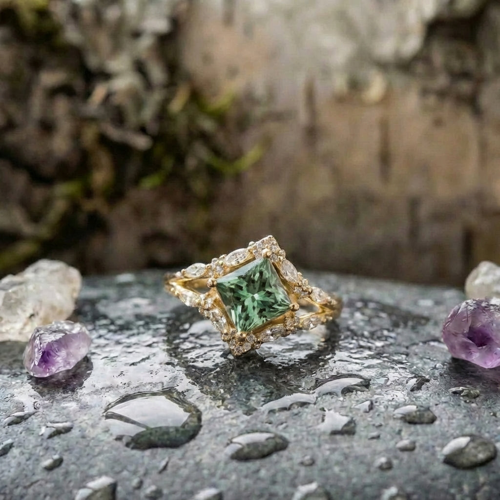 Elegant Green Stone Ring