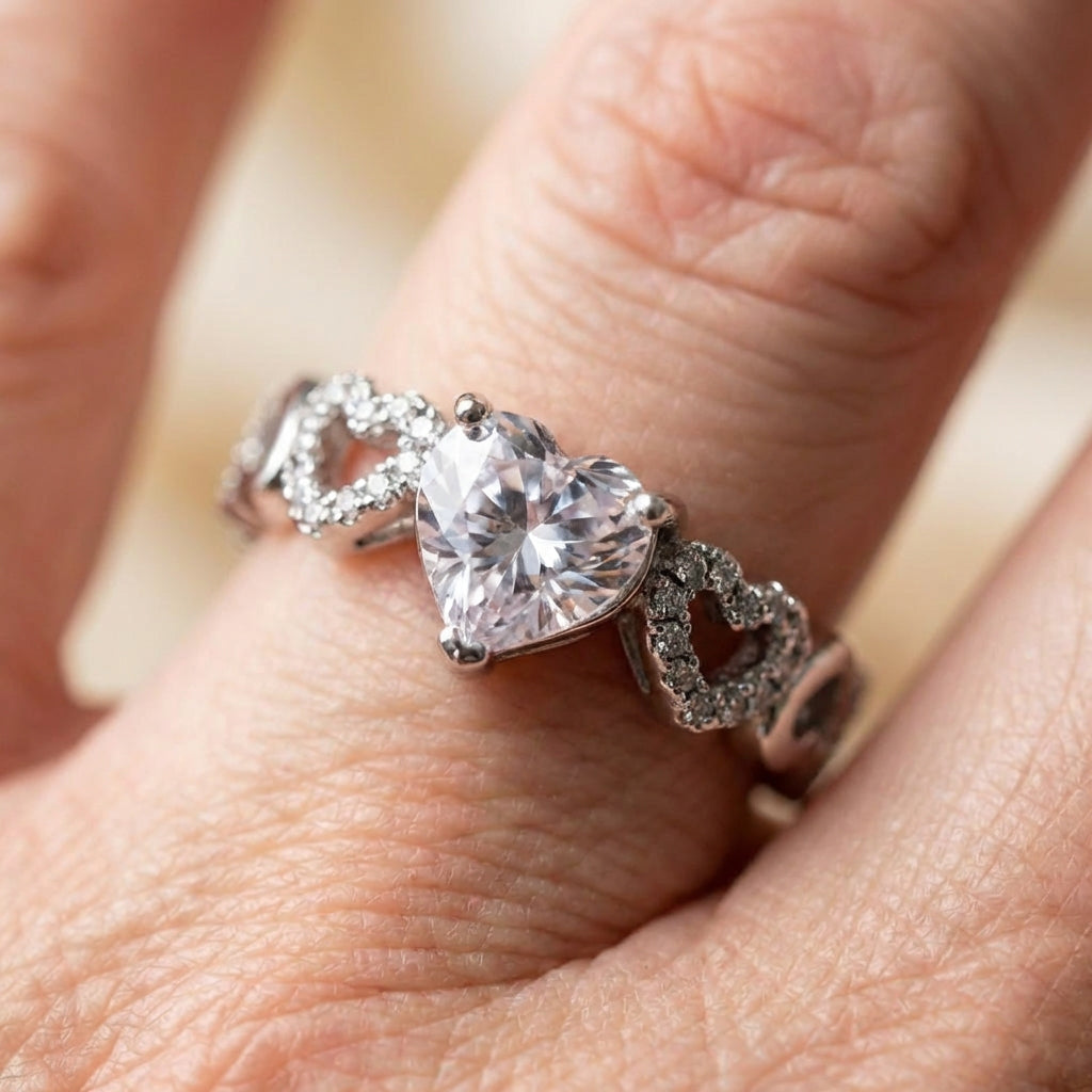 Heart Crystal Ring