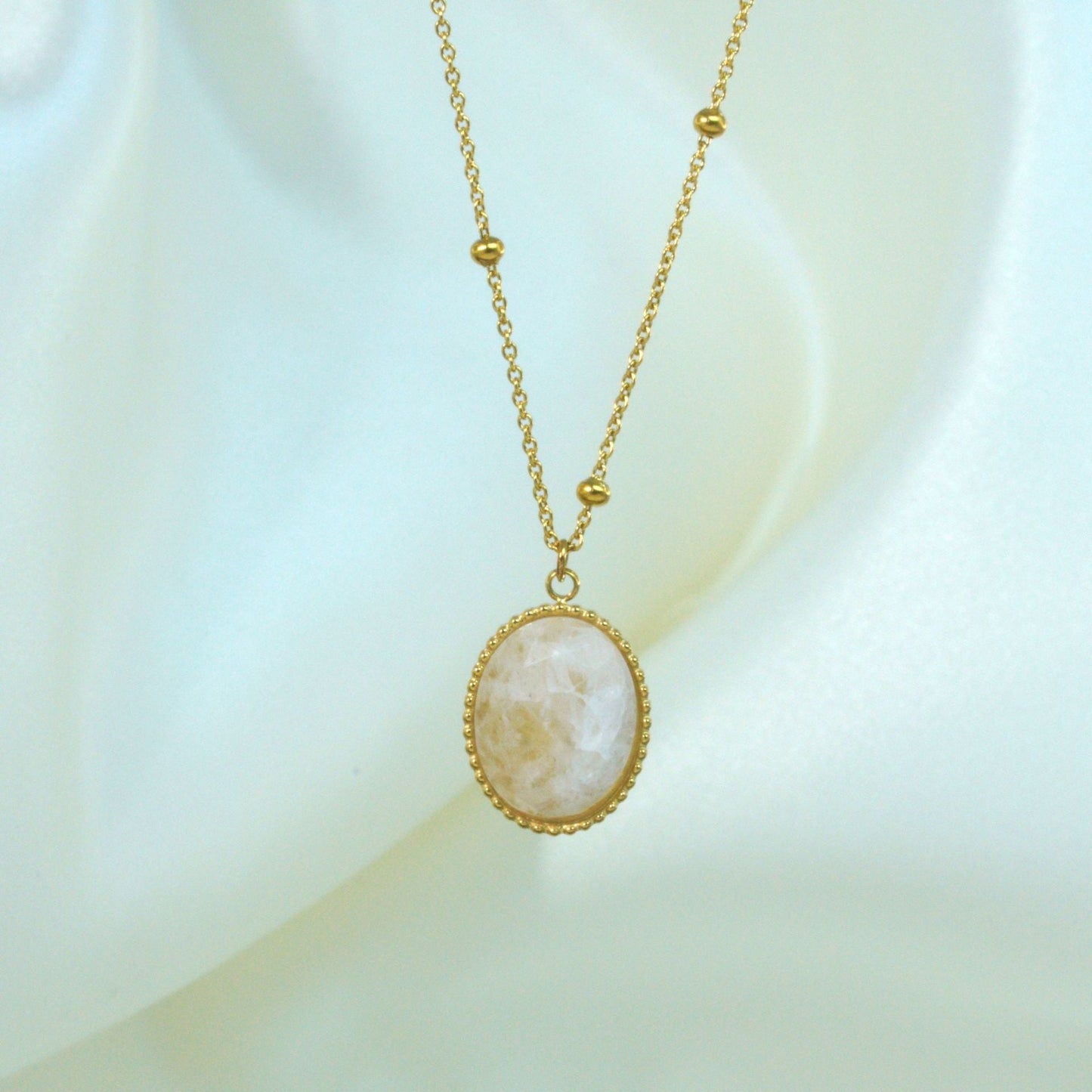 Elegant Moonstone Necklace