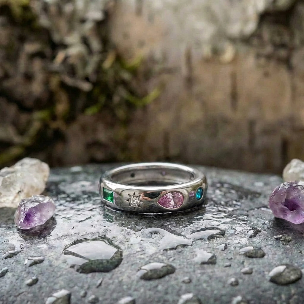 Elegant Multistone Statement Ring
