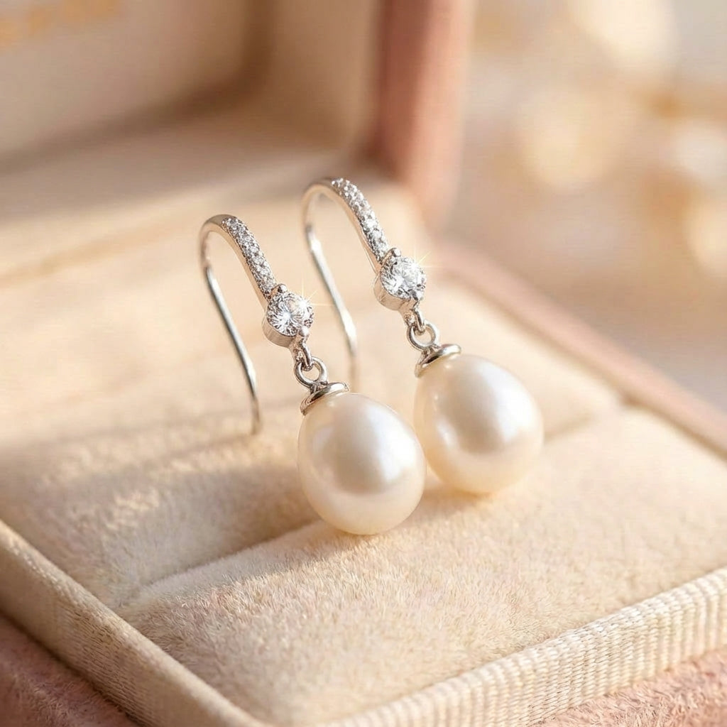 Elegant Pearl Drop Earrings