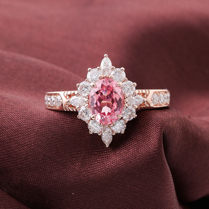 Elegant Pink Tourmaline Ring