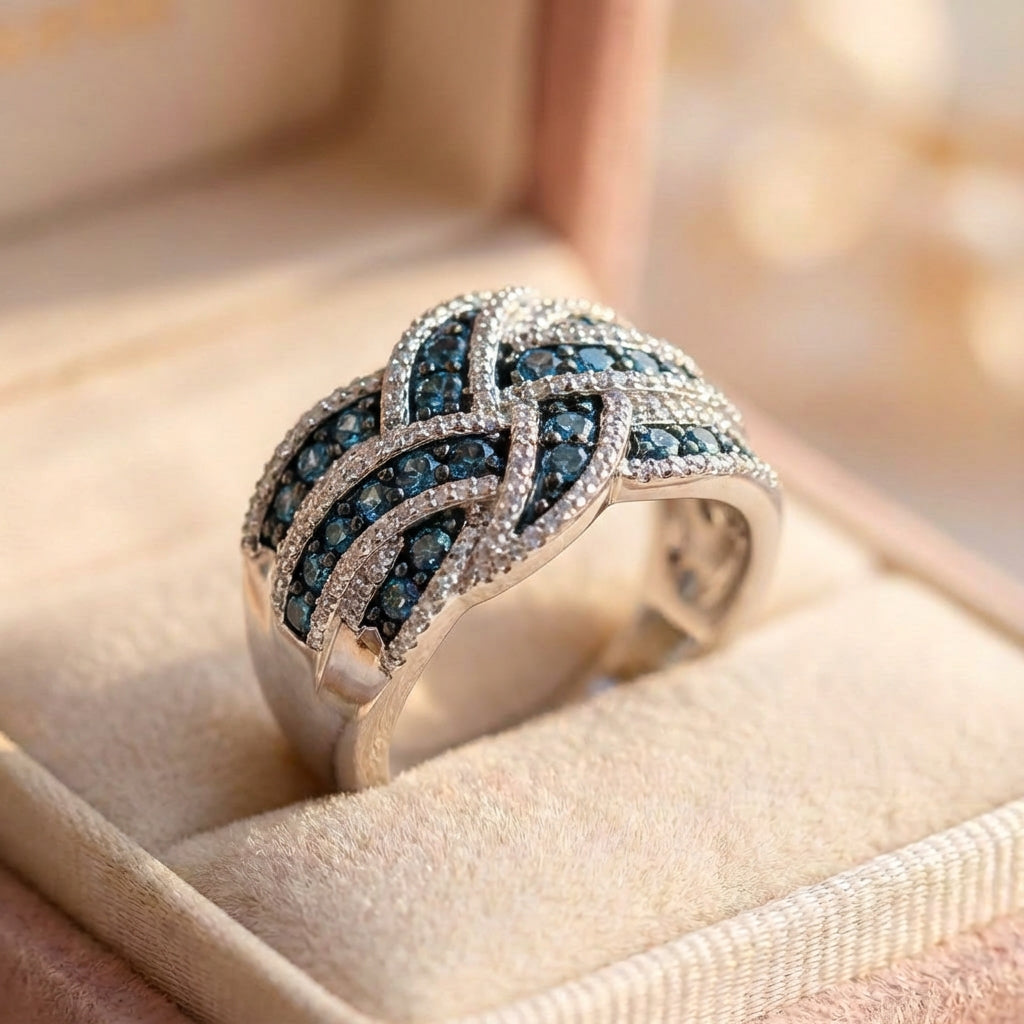 Elegant Sapphire Diamond Ring
