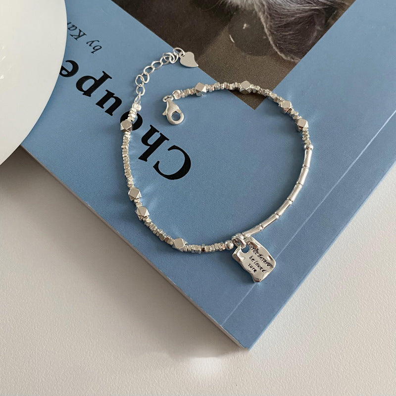 Elegant Silver Charm Bracelet