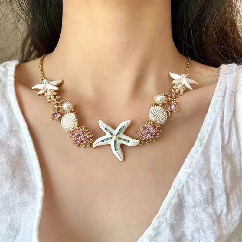 Elegant Starfish Shell Necklace
