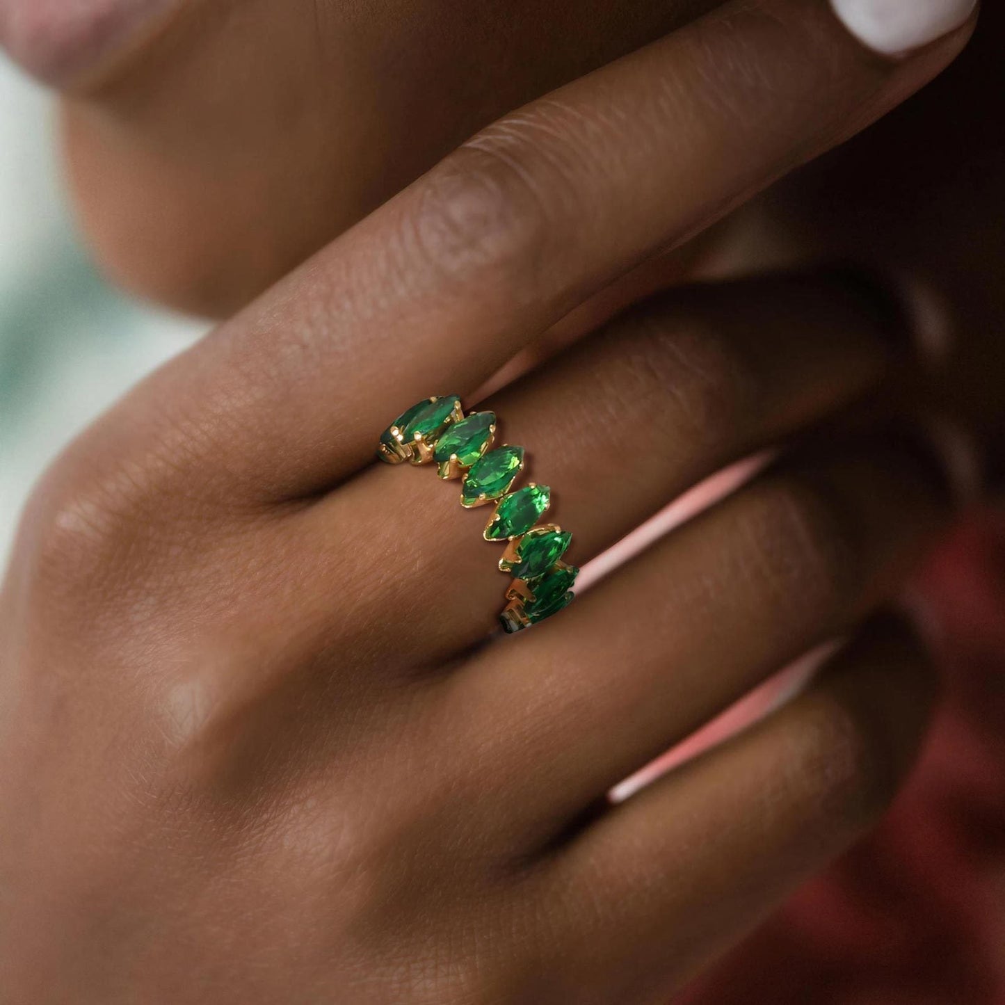 Emerald Statement Ring
