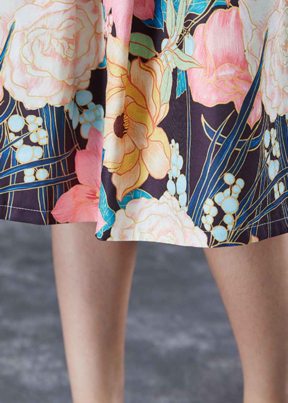 Multicolor High Waist Cotton Skirts Summer