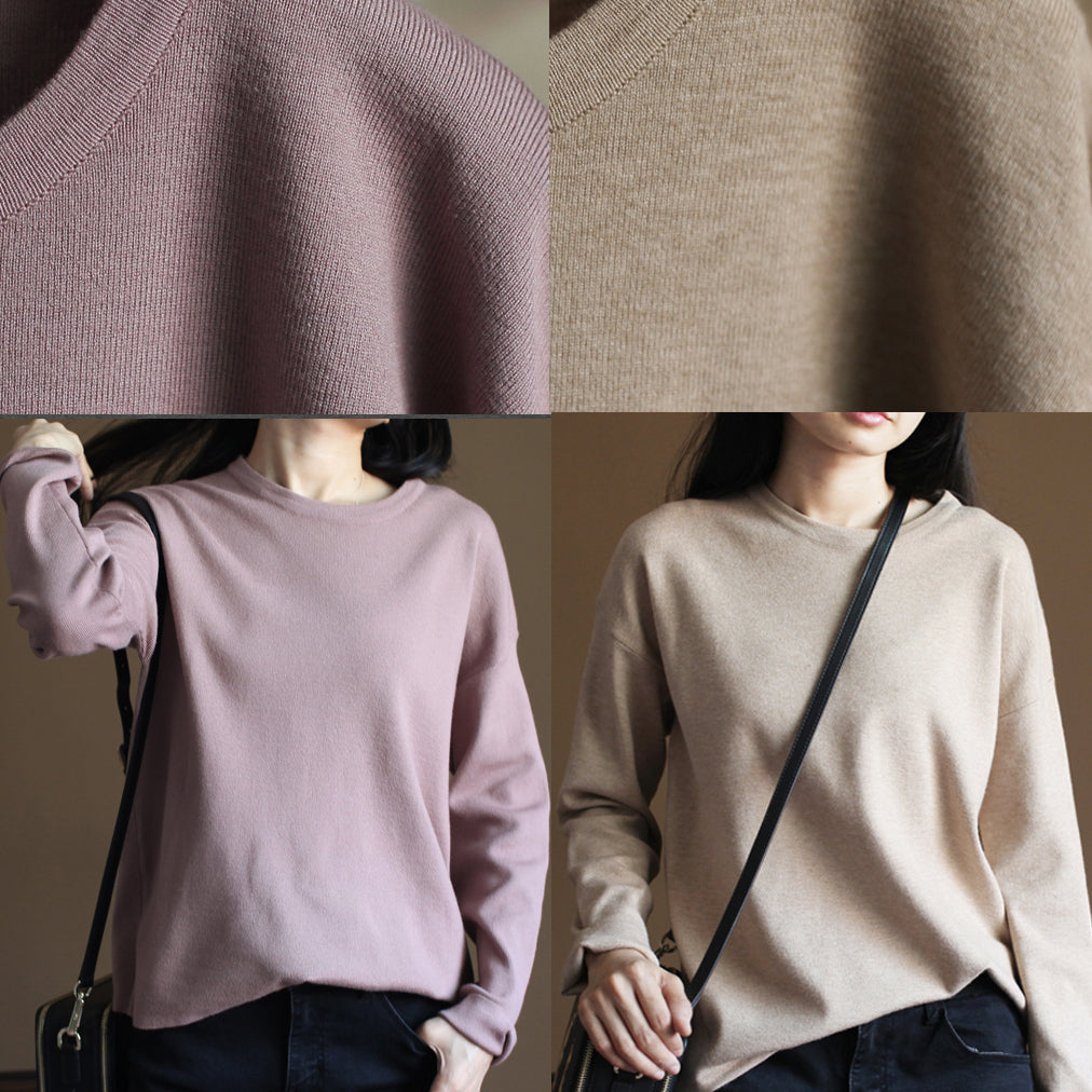 Fine Nude Knit Sweaters Casualsweaters New Knit Top Rabbit Fur