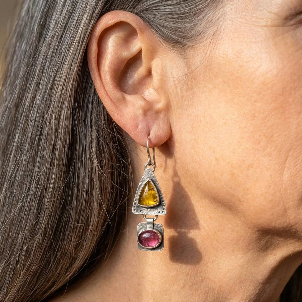 Geometric Dangle Earrings