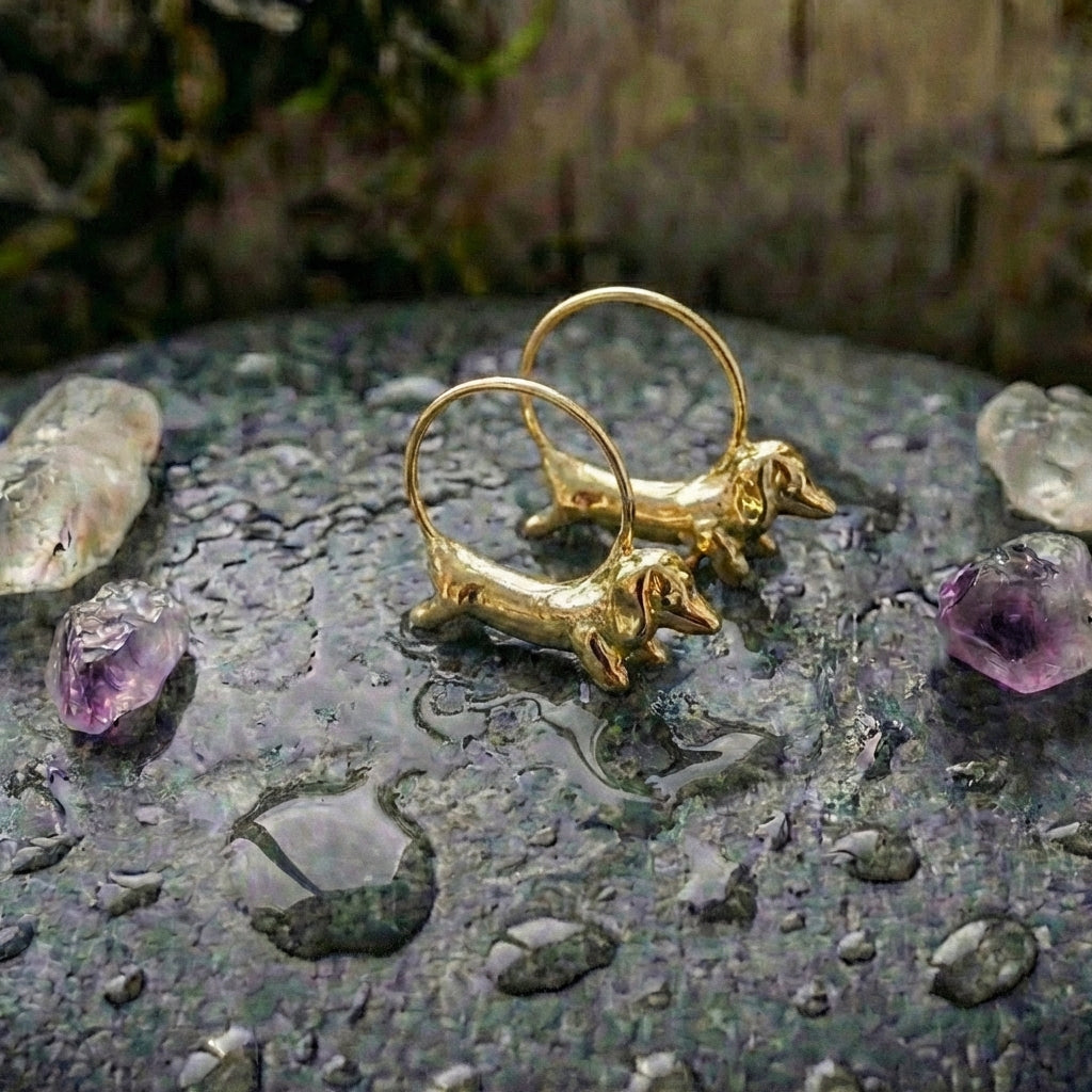 Elegant Dachshund Earrings