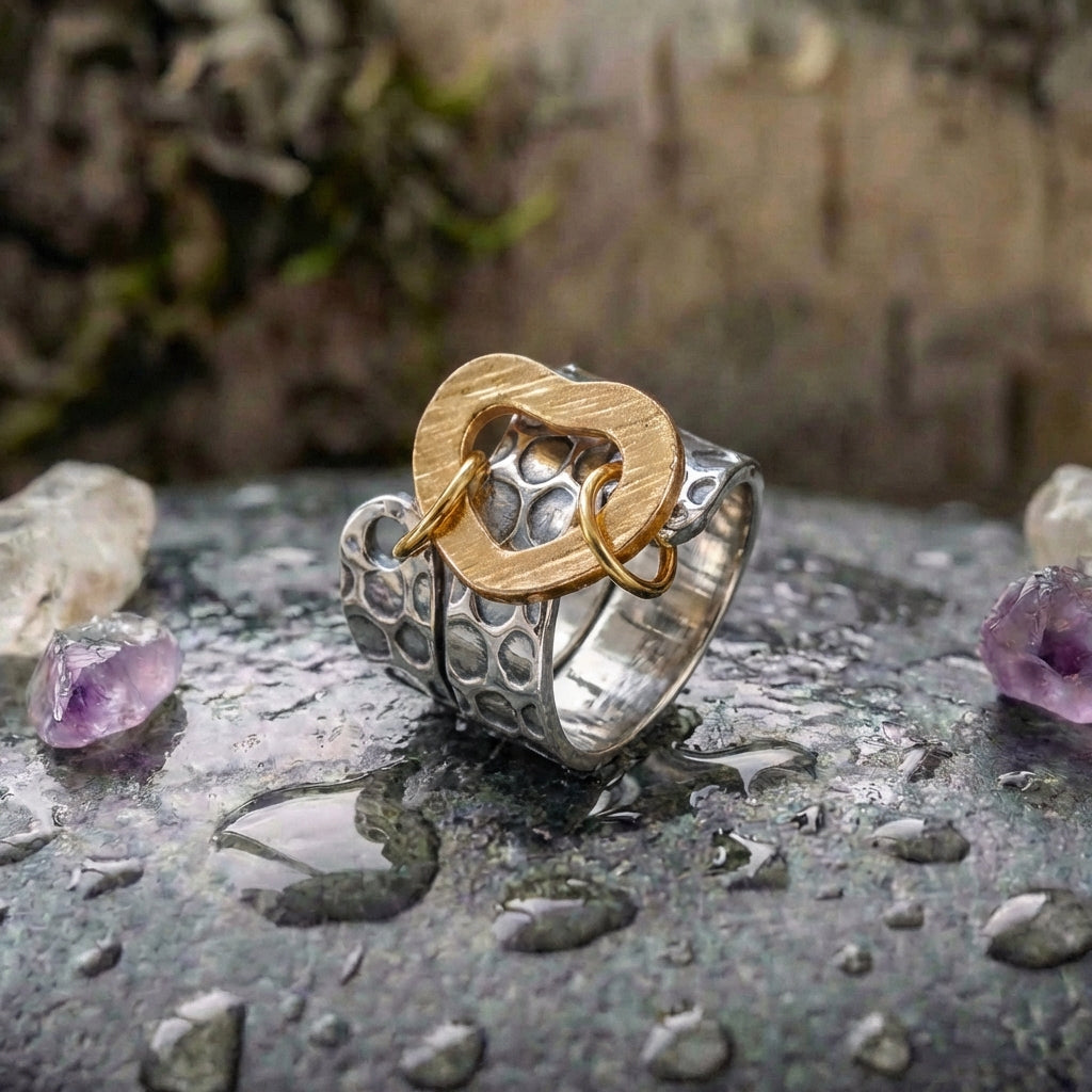 Vintage Heart Statement Ring