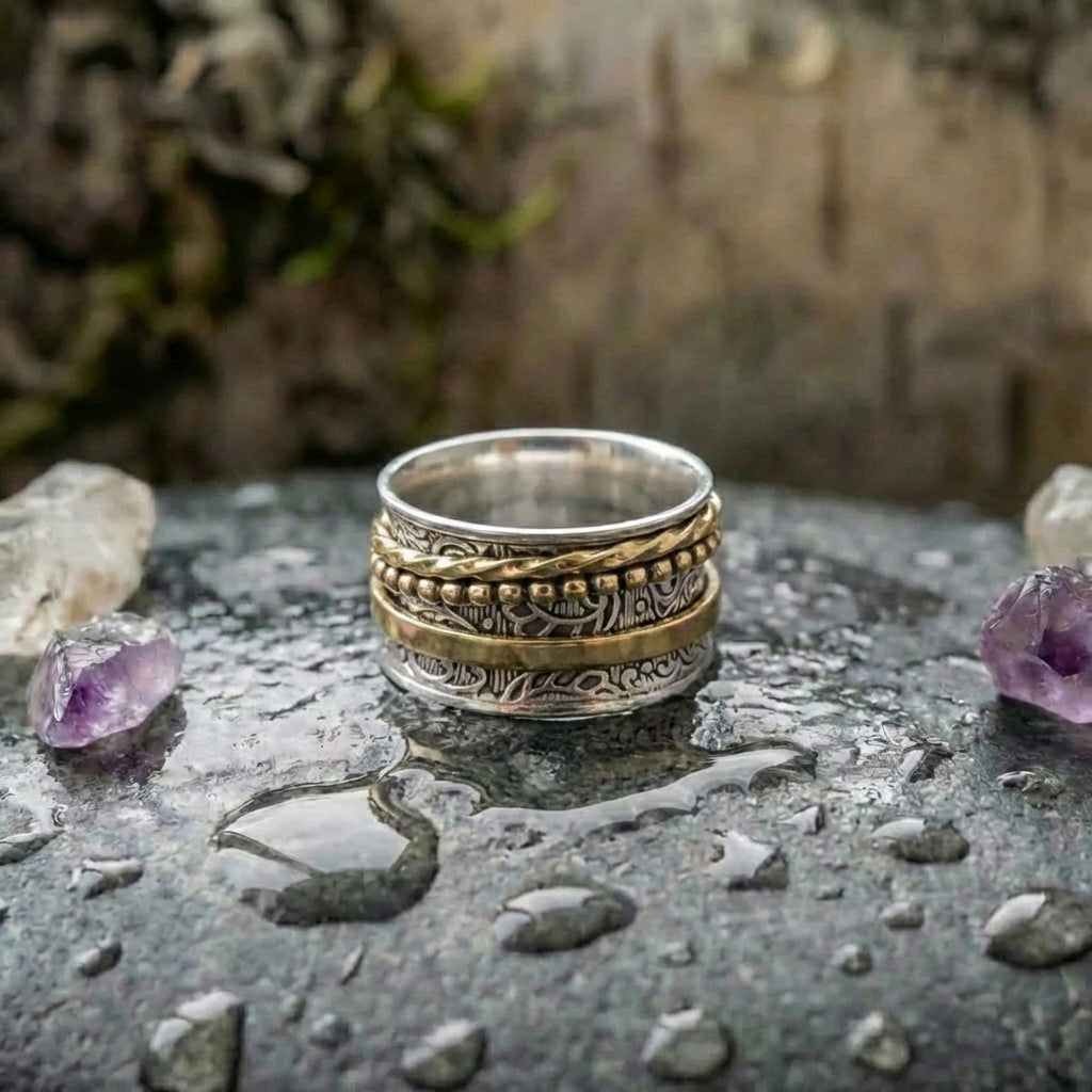 Vintage Geometric Statement Ring
