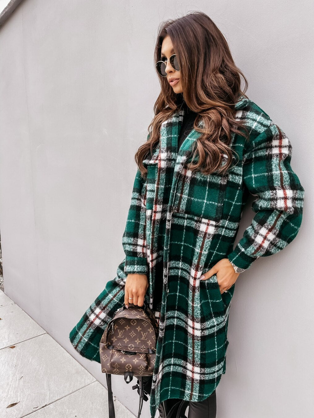 CD | Long Plaid Jacket™: Pentru femei