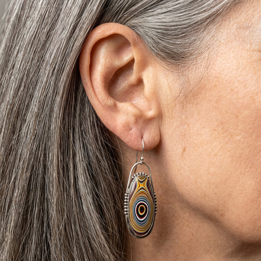 Handmade Oval Earrings