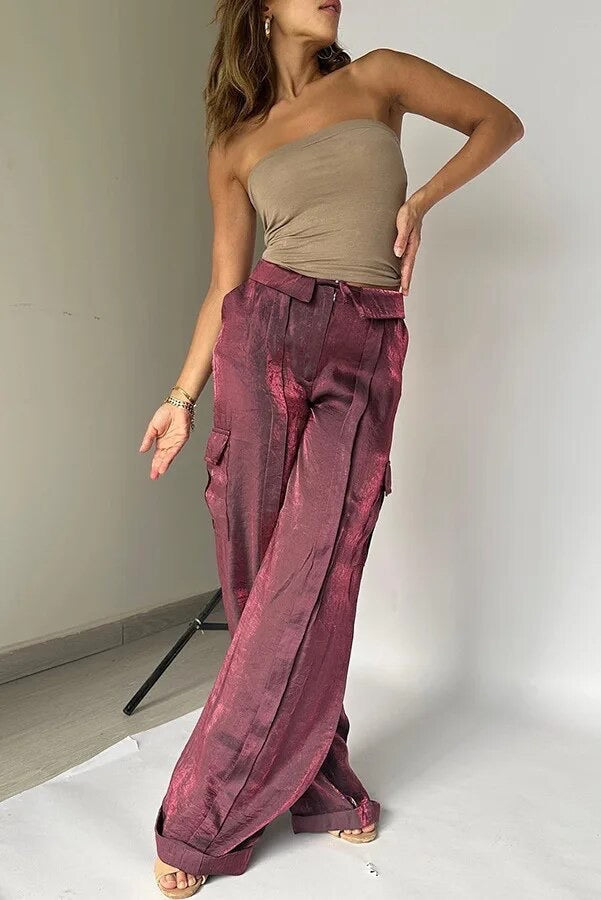 CD | Pantaloni eleganți cu paiete pentru femei