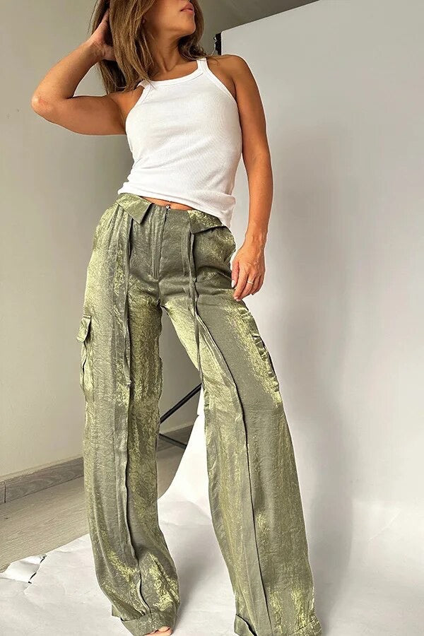 CD | Pantaloni eleganți cu paiete pentru femei