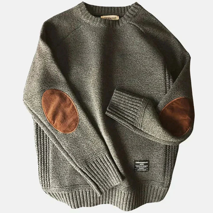 CD | Pulover la modă cu patch-uri pe cot