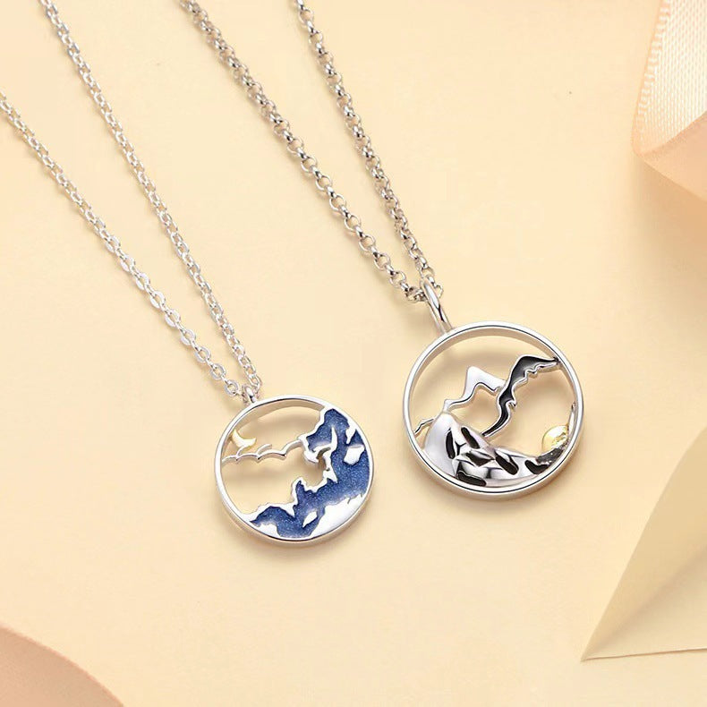 Minimalist Mountain Necklace