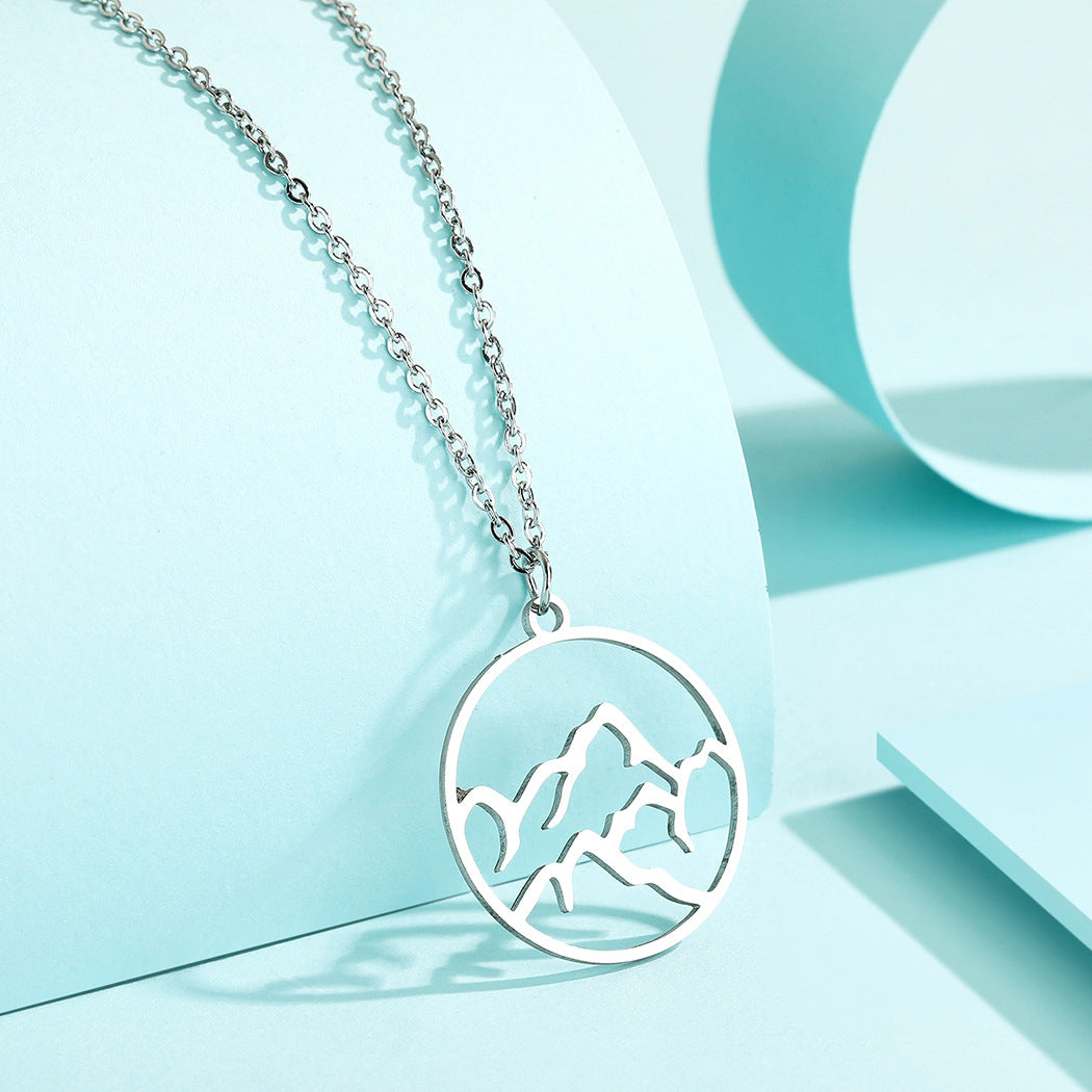 Minimalist Mountain Necklace
