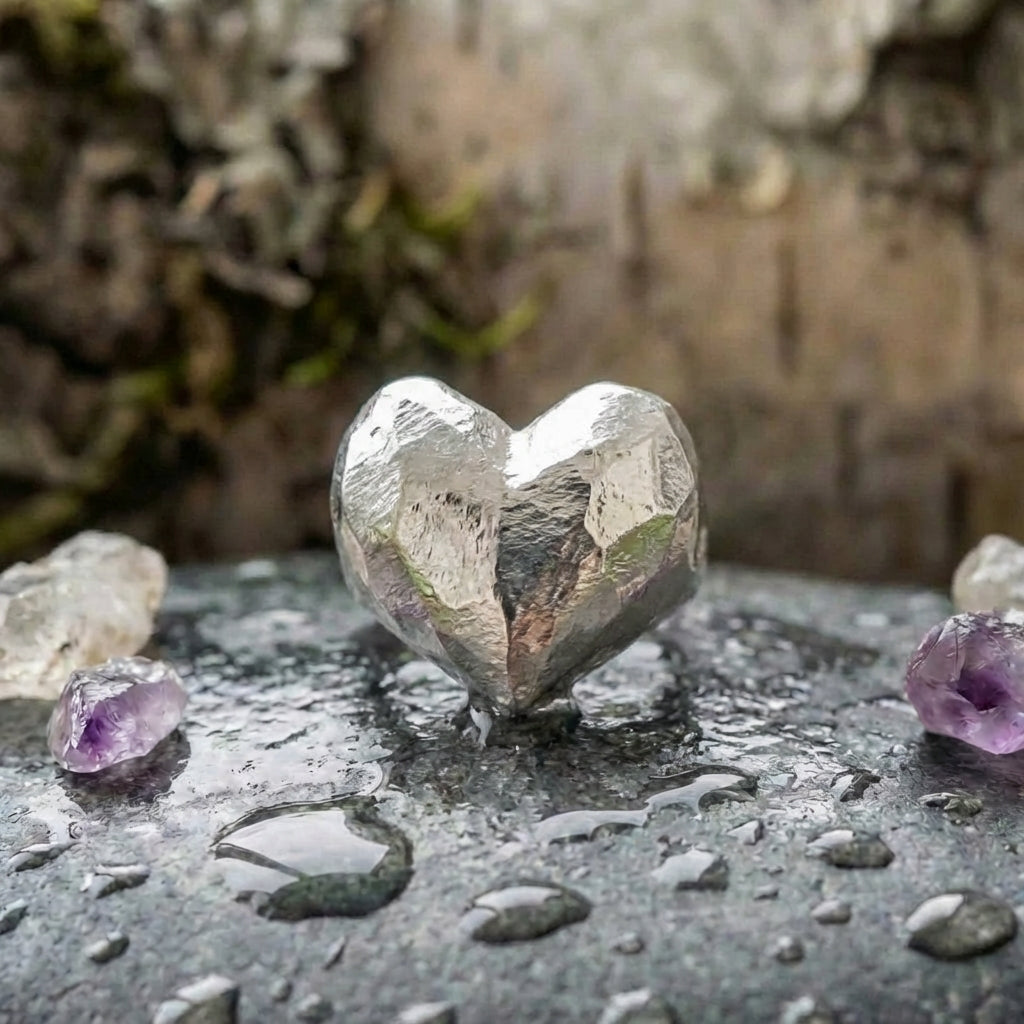Minimalist Silver Heart Ring