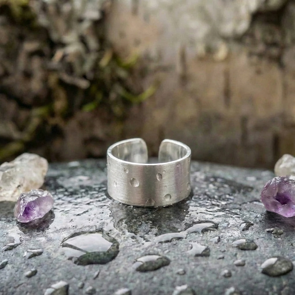 Minimalist Silver Wide Ring