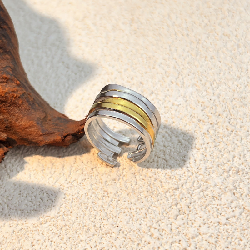 Modern Mixed Metal Ring