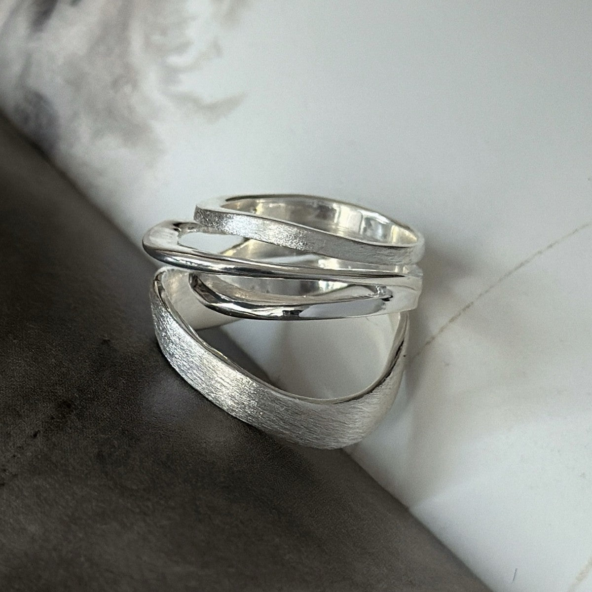 Modern Silver Ring