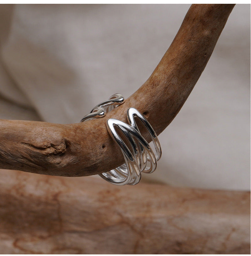 Modern Silver Ring
