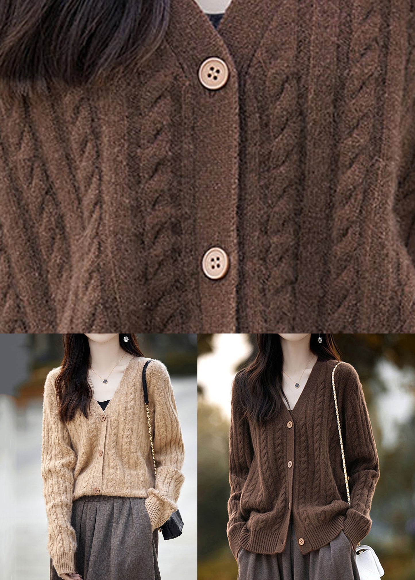 CD | Cardigan de iarnă casual și relaxat