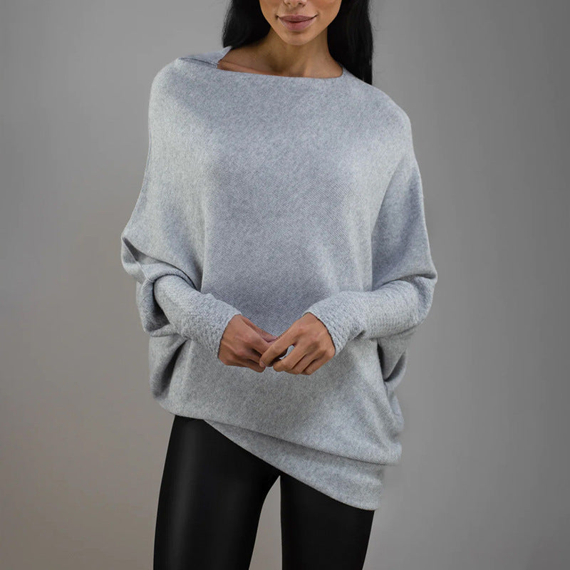 CD | Pulover casual cu decolteu rotund
