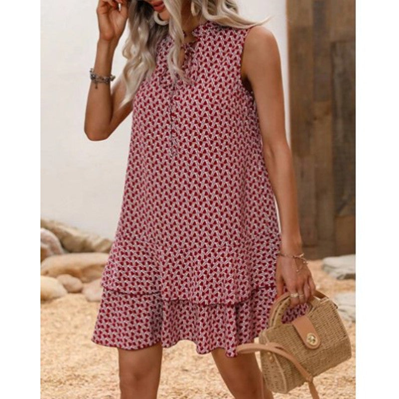 CD | Boho Print Shift Midi Dress