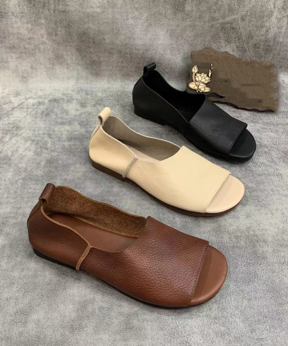 CD | Pantofi slip-on minimaliști, cu vârf deschis