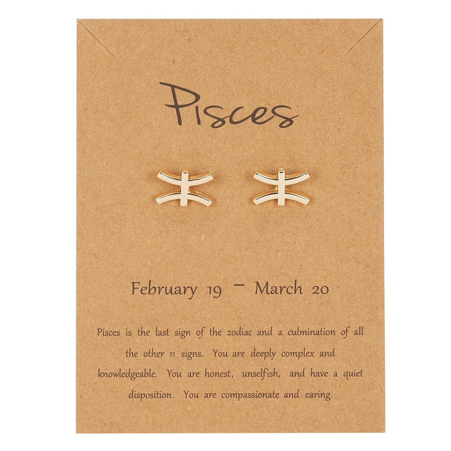 Pisces Zodiac Earrings