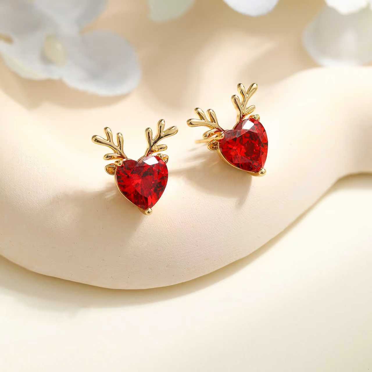 Romantic Red Heart Earrings