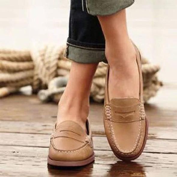 CD | Mocasini Casual Flats Oxfords Slip On Round Toe Loafers pentru femei