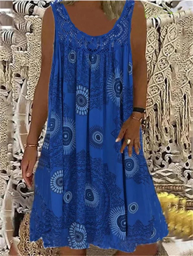 CD | digital imprimate off umăr sexy camisole vrac montarea rochie dantelă rochie casual rochie de vară
