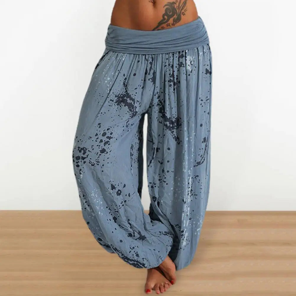 CD | Pantaloni imprimați Tie Dye pentru femei