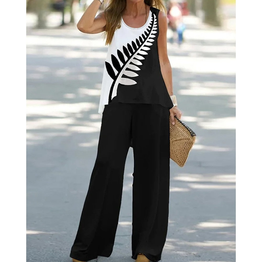 CD | Set elegant și ușor de top și pantaloni
