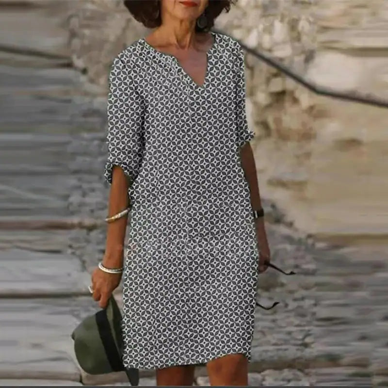 CD | Rochie midi cu decolteu în V