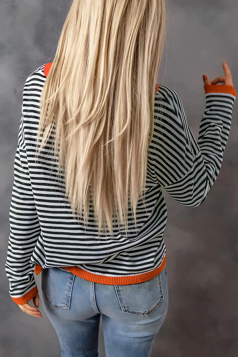 CD | Pulover trendy cu dungi