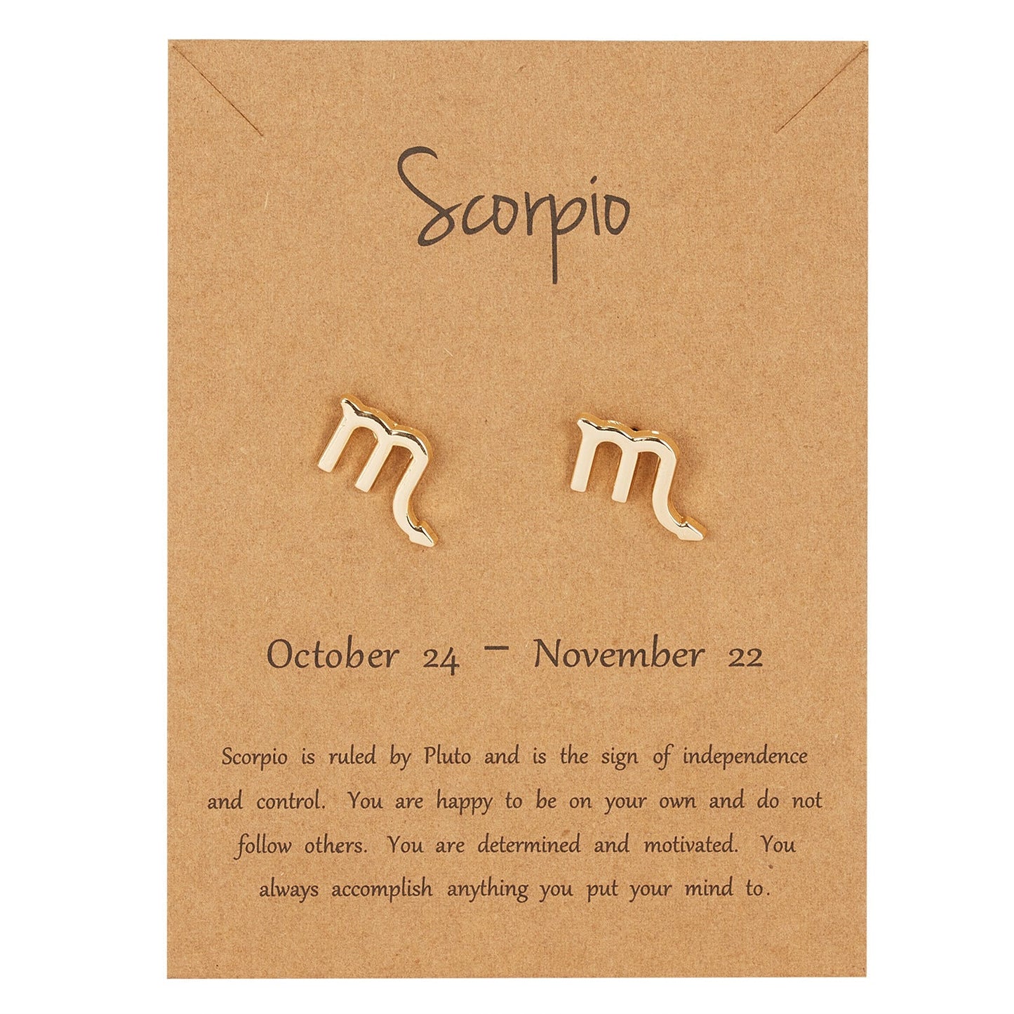 Scorpio Zodiac Earrings