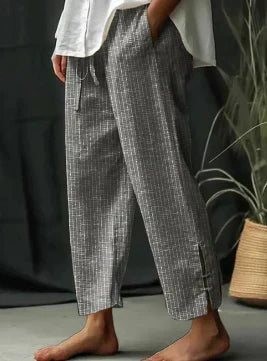 CD | Pantaloni casual de vară cu un model în dungi