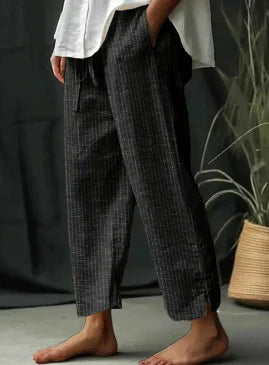 CD | Pantaloni casual de vară cu un model în dungi