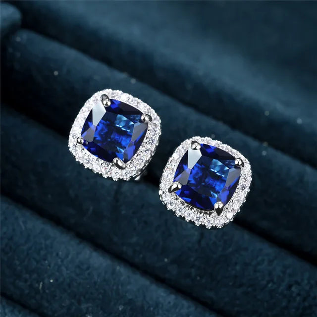 Gemstone Stud Earrings