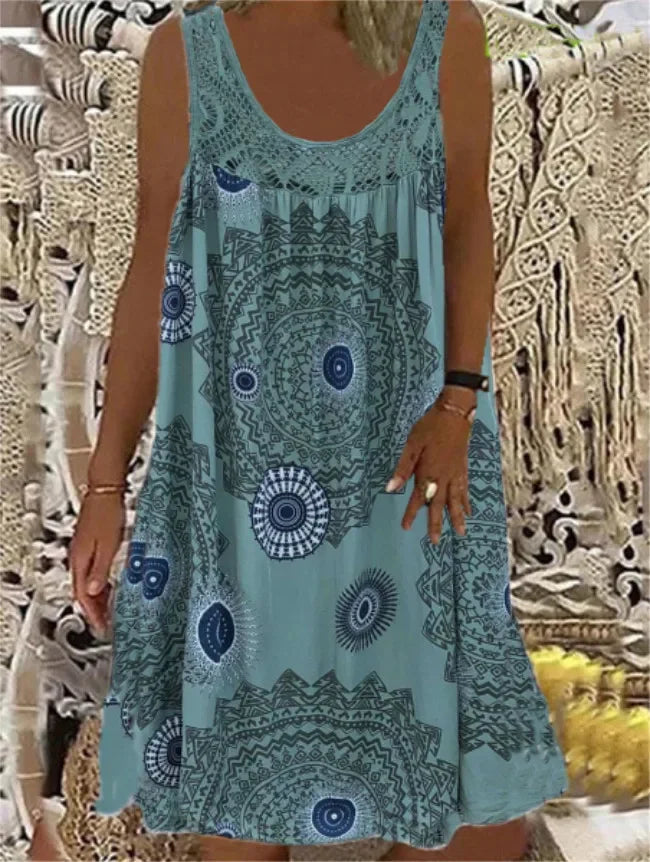 CD | digital imprimate off umăr sexy camisole vrac montarea rochie dantelă rochie casual rochie de vară
